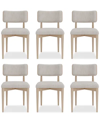 Macy's Lunare 6-pc. Curved Chair Set In No Color