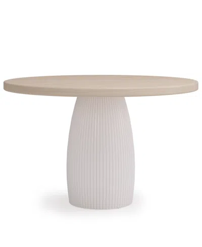 Macy's Lunare Round Dining Table In Sand