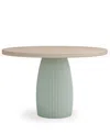 Macy's Lunare Round Dining Table In Sand,jade