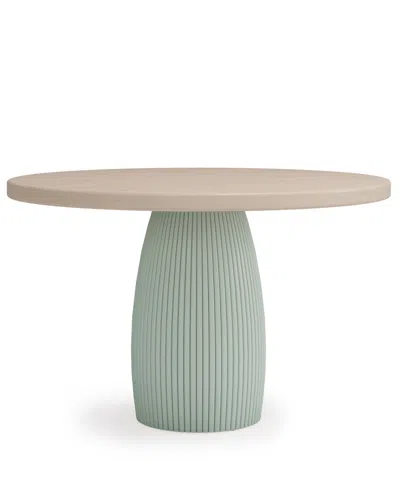 Macy's Lunare Round Dining Table In Sand,jade