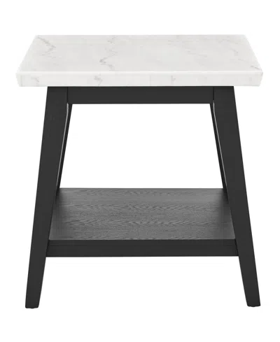 Macy's Mabell 24" Wood End Table In Black
