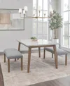 Macy's Mabell 3-pc. Set (table & 2 Benches), Created For  In No Color