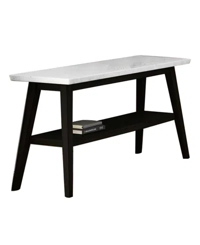 Macy's Mabell 30" Wood Sofa Table In Black