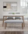 Macy's Mabell 4-pc. Set (table, 2 Side Chairs & Bench), Created For  In No Color