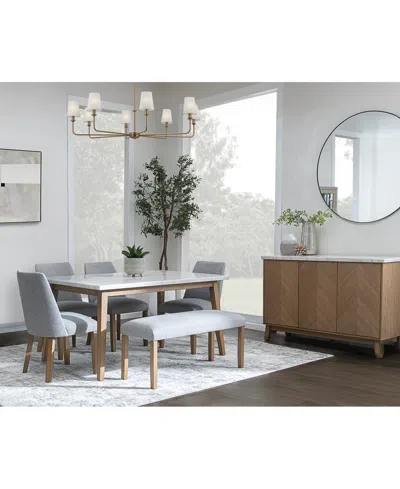 Macy's Mabell 6-pc. Set (table, 4 Side Chairs & Bench), Created For  In No Color