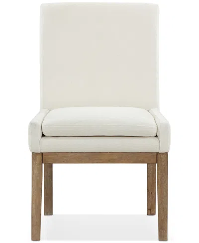 Macy's Macai 23" Upholstered Side Chair In White