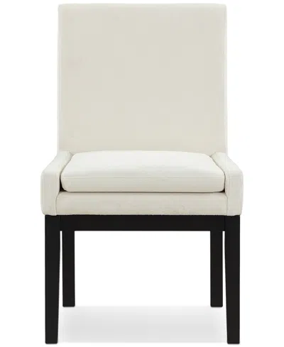 Macy's Macai 23" Upholstered Side Chair In White