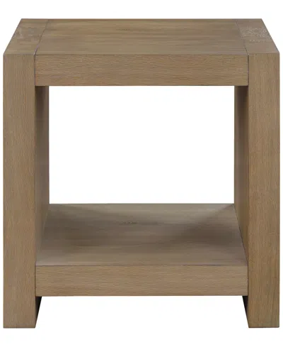 Macy's Macai 24" Wood Square End Table In Brown