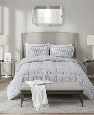 MACY'S GIA FAUX-FUR 3-PC. COMFORTER SET, FULL/QUEEN