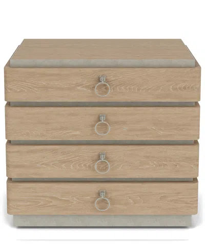 Macy's Maisie 30" Wood 4-drawer Lateral File Cabinet In Brown