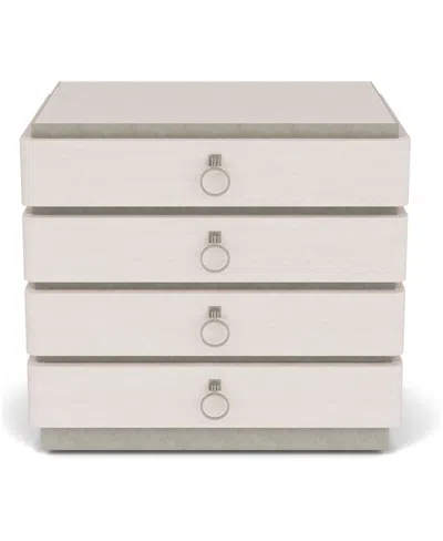 Macy's Maisie 30" Wood 4-drawer Lateral File Cabinet In White