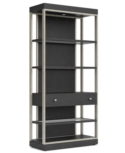 Macy's Maisie 78" Wood Etagere In Black
