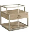 Macy's Maisie Rectangular Side Table In Brown