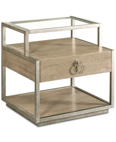 Macy's Maisie Rectangular Side Table In Brown