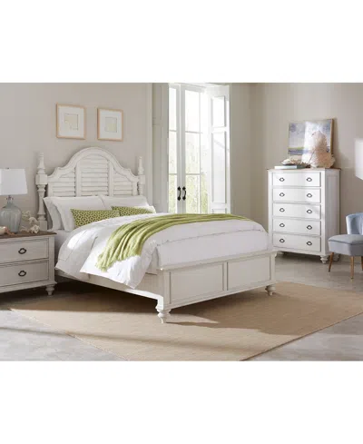MACY'S MANDEVILLE 3PC BEDROOM SET (LOUVERED KING BED + DRAWER CHEST + 2-DRAWER NIGHTSTAND)