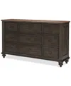 Macy's Mandeville Dresser In Brown