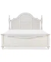 Macy's Mandeville Louvered King Bed In White