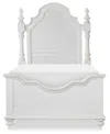 Macy's Mandeville Twin Louvered Bed, Created For . In White