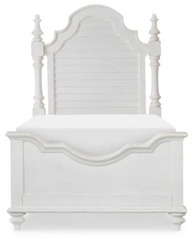 Macy's Mandeville Twin Louvered Bed, Created For . In White