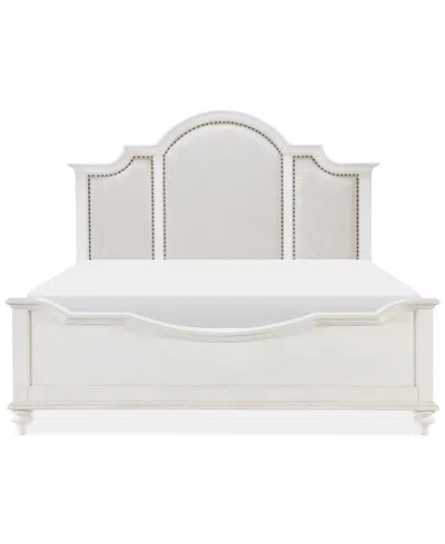 Macy's Mandeville Upholstered California King Bed In White