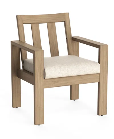 Macy's Mansfield 26.75" Aluminum Outdoor Dining Chair, Created For  In Brown