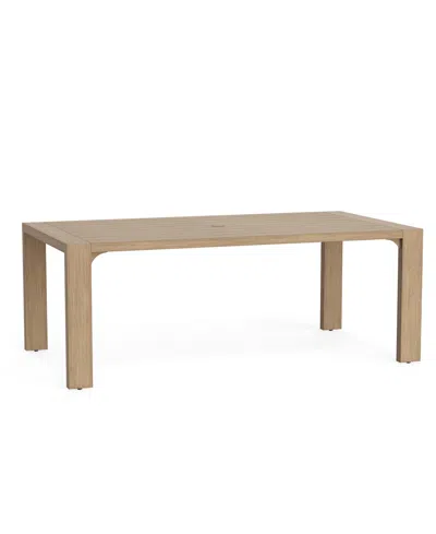 Macy's Mansfield 78" Aluminum Outdoor Dining Table, Created For  In Brown
