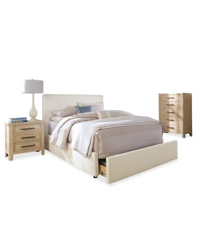Macy's Marcel 3-pc. Upholstered Full Storage Bed Set (bed, Chest & Nightstand) In Multi
