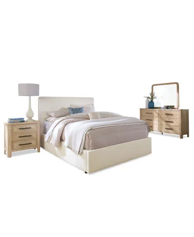 Macy's Marcel 3-pc. Upholstered King Bed Set (bed, Dresser & Nightstand) In Multi