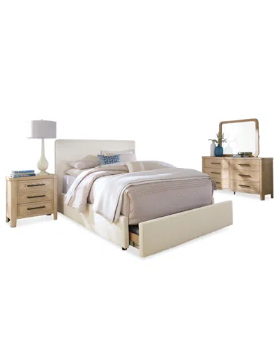 Macy's Marcel 3-pc. Upholstered King Storage Bed Set (bed, Dresser & Nightstand) In Multi