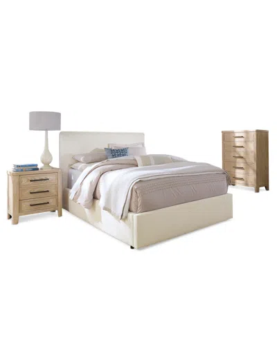 Macy's Marcel 3-pc. Upholstered Queen Bed Set (bed, Chest & Nightstand) In Multi