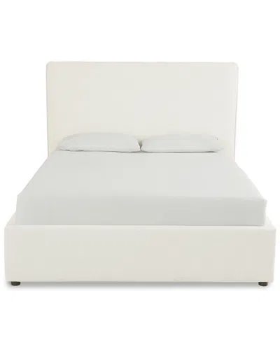 Macy's Marcel Upholstered California King Storage Bed In White