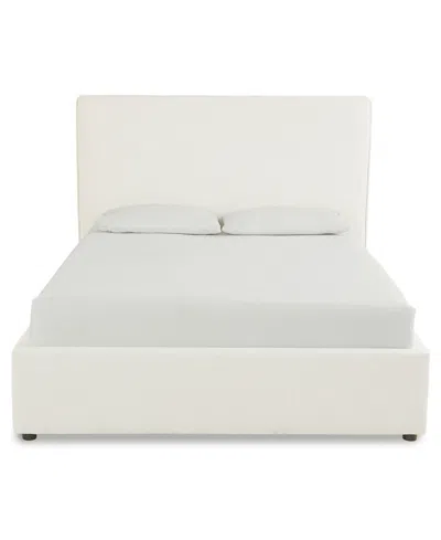 Macy's Marcel Upholstered Full Storage Bed In Abigail Cotton