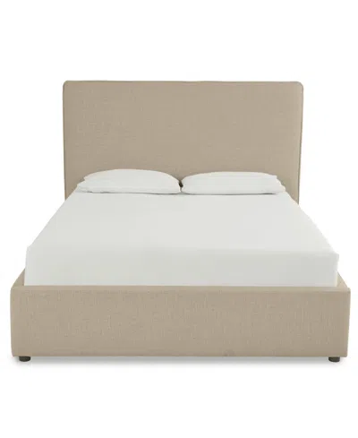 Macy's Marcel Upholstered Full Storage Bed In Brown