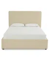 Macy's Marcel Upholstered King Storage Bed In Neutral