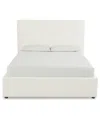 Macy's Marcel Upholstered King Storage Bed In White