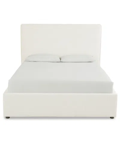 Macy's Marcel Upholstered King Storage Bed In White
