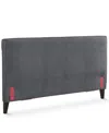 Macy's Mariley Upholstered King Headboard In Gray