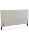 Macy's Mariley Upholstered Queen Headboard In Gray