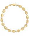 Macy's Mariner Link Chain Bracelet In 10k Gold In Gold