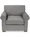 Macy's Marlyann Fabric Roll Arm Accent Chair, Exclusively At  In Otter