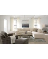 Macy's Marlyann Track Arm Fabric Sectional Collection Exclusively At Macys In Otter