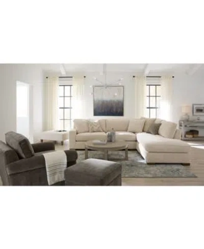 Macy's Marlyann Track Arm Fabric Sectional Collection Exclusively At Macys In Brown