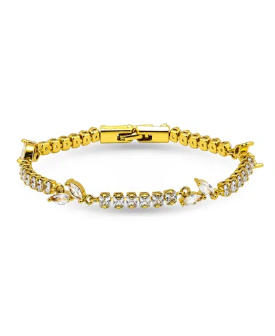 Macy's Marquise Cubic Zirconia Bracelet In Gold