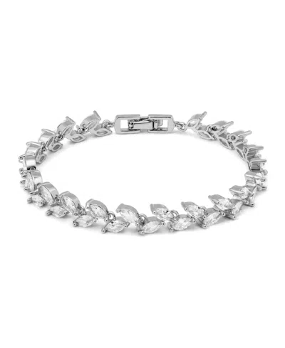 Macy's Marquise Cubic Zirconia Vine Style Tennis Bracelet In Metallic