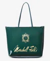 Macy's Marshall Field's Large Zip Tote Bag,  Exclusive In Green