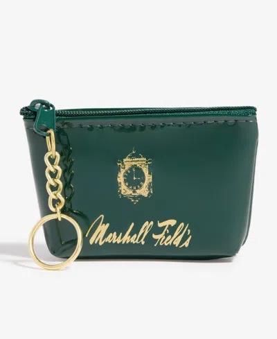 Macy's Marshall Field's Logo Zip Coin Pouch,  Exclusive In Transparent
