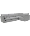 MACY'S MARSTEN 126" 4-PC. FABRIC SECTIONAL SOFA, CREATED FOR MACY'S