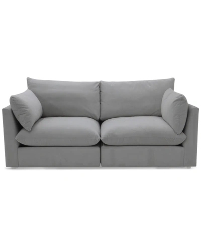 Macy's Marsten 84" 2-pc. Fabric Sectional, Created For  In Pearl