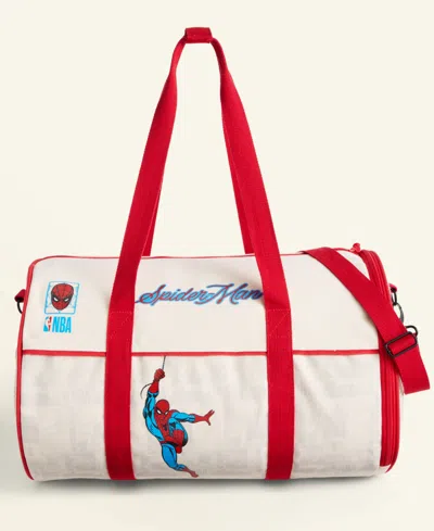Macy's Marvel X Nba Spider-man Duffle Bag, Macy's Exclusive In Sand