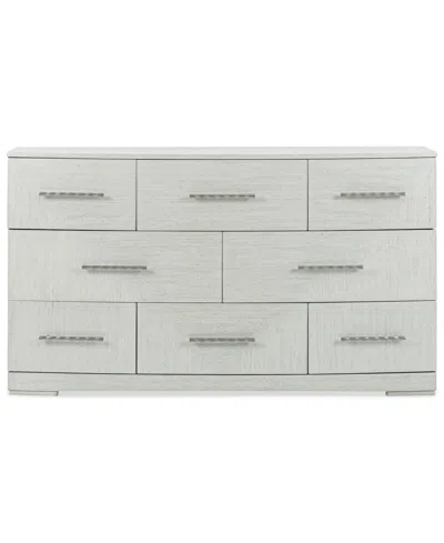 Macy's Matrix Dovetail Drawers Dresser,  Exclusive In Gray